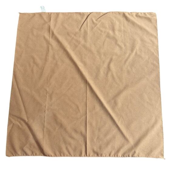 American Vintage Brown Square Scarf 20x20" - basics- neutral- small snag - Picture 2 of 4